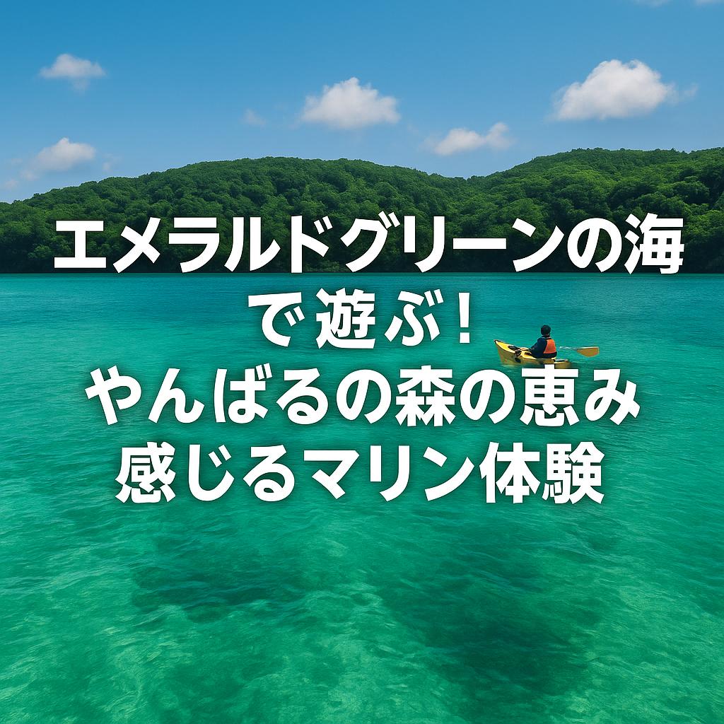 エメラルドグリーンの海で遊ぶ！やんばるの森の恵みを感じるマリン体験